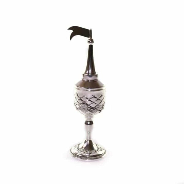 Silverplate Besamim Holder Lines Design