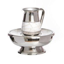 Stainless Mayim Achronim-Geometric Design White/Gold