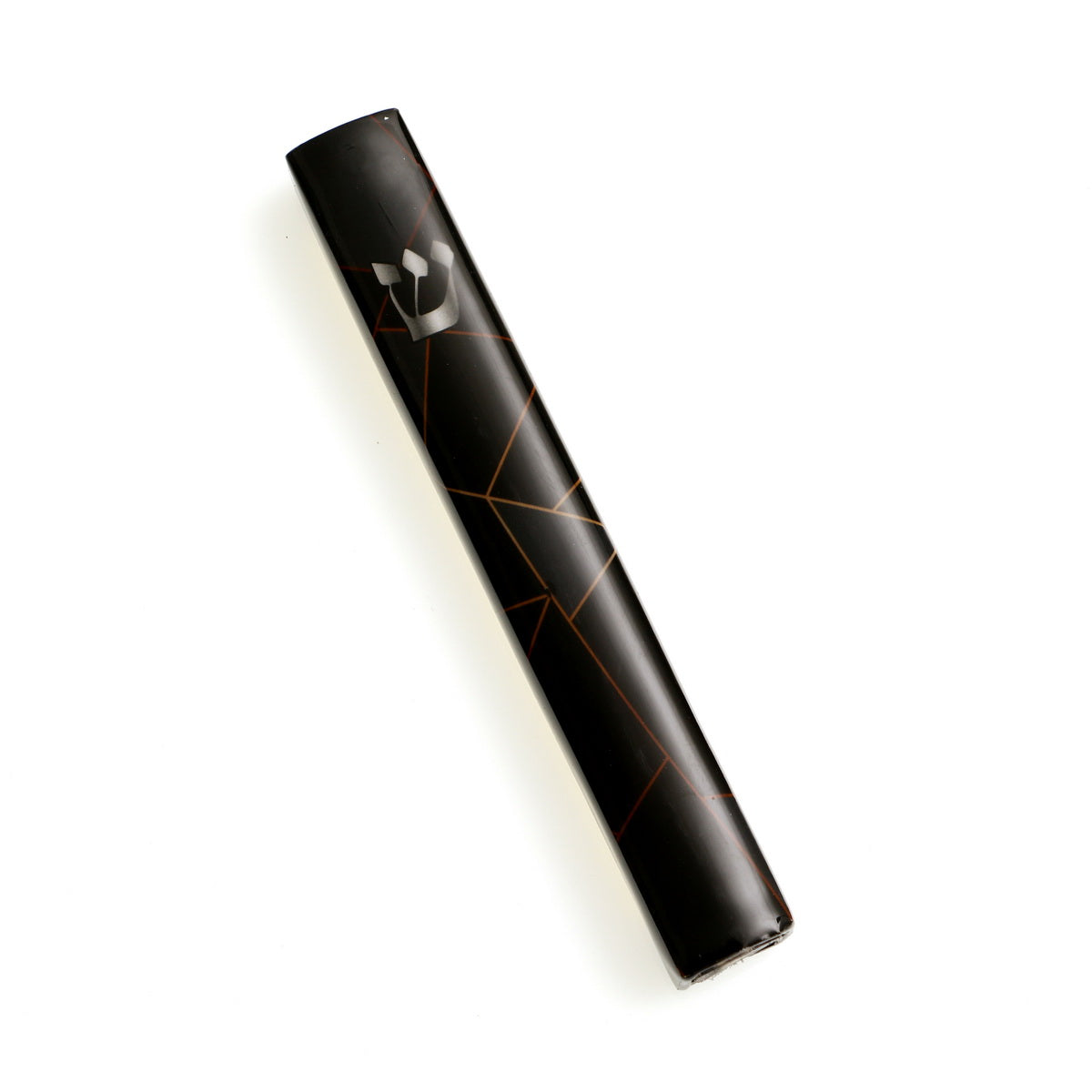 Metal Mezuzah Case 15cm-Black Deco Design