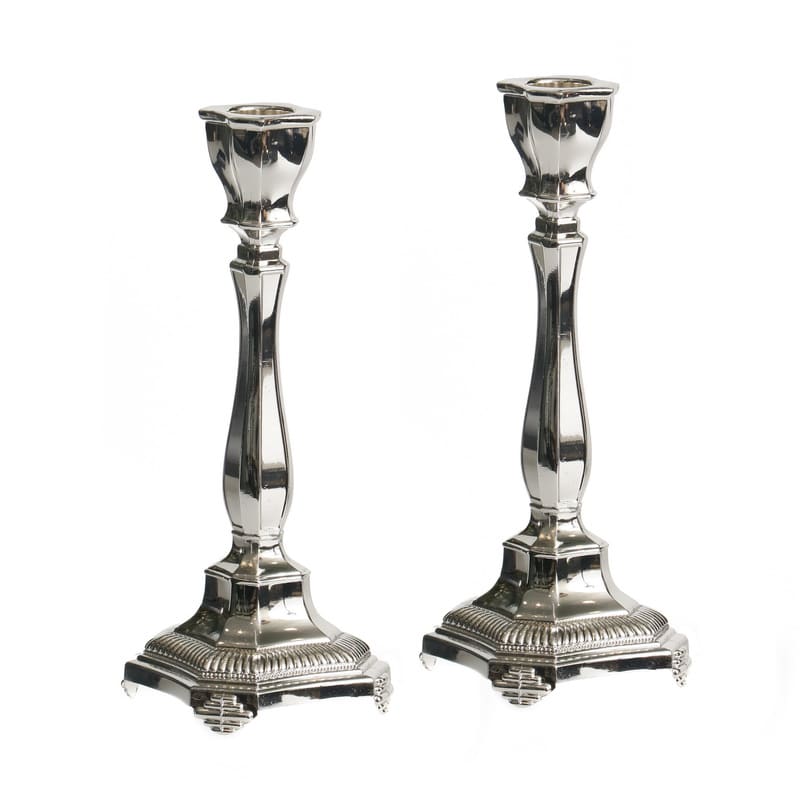 Silverplate Candlesticks 7"