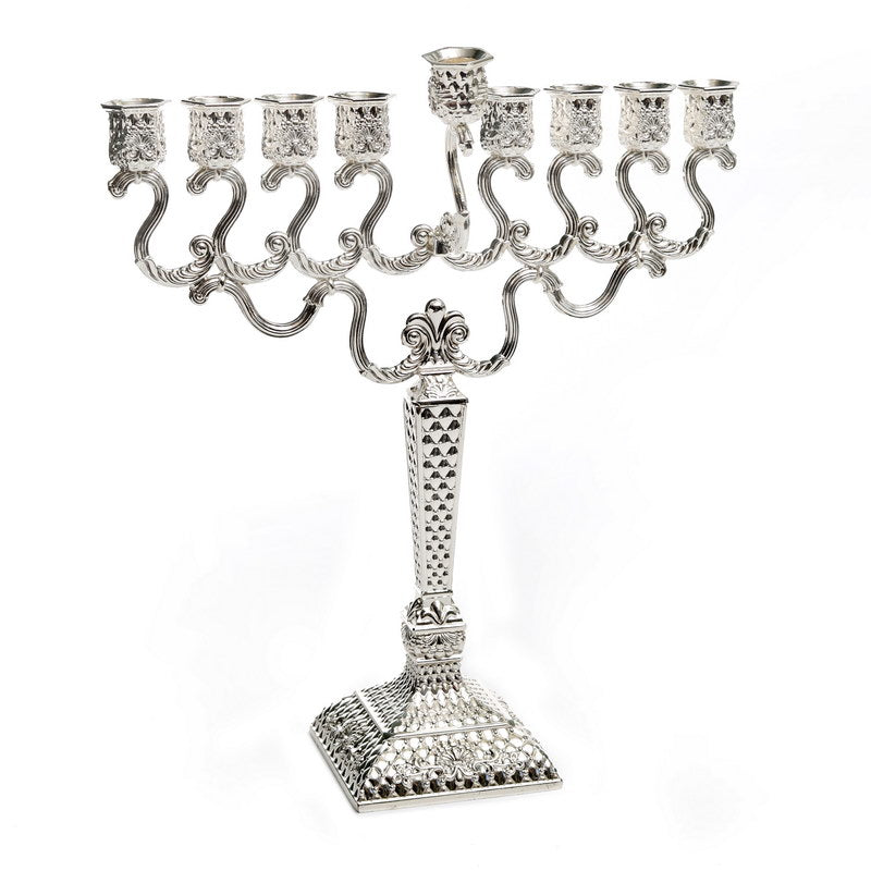Silverplate Menorah Pillows Design 11"H