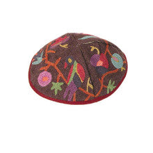 Multicolor Birds Hand Embroidered Kippah