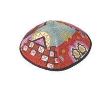Multicolor Jerusalem Hand Embroidered Kippah