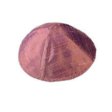 Red Raw Silk Kippah