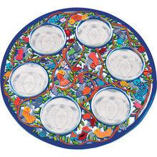 Passover Seder Plate - Laser Cut Hand Painting - Birds