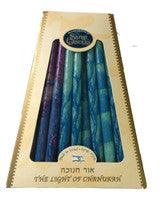 Safed Deluxe Blue/Purple Chanukah Candles
