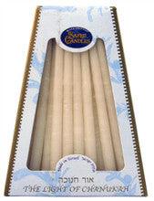Deluxe Safed Chanukkah Candles White on White