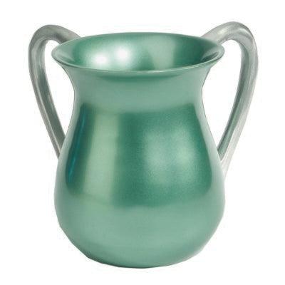 Aluminum Cast Wash Cup Mint Green with Silver Handles (EM-NYM-7)