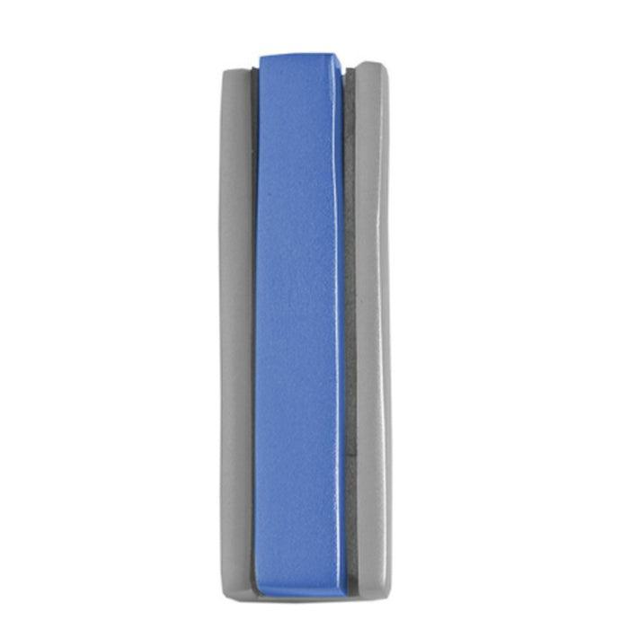 Aluminum Mezuzah 10cm Silver / Blue (EM-MZIM3)