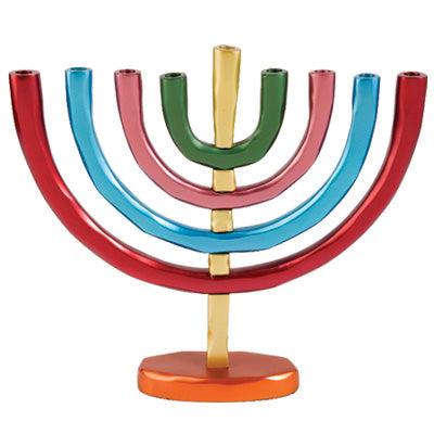 Anodize Chanukah Menorah Colorful (EM-HMB3)