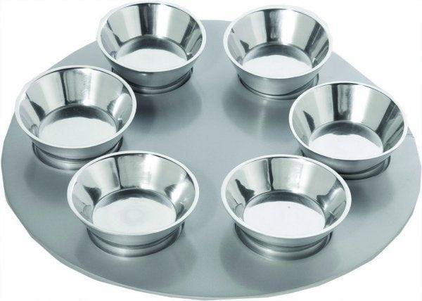 Anodized Aluminium Passover Seder Plate (EM-SPZ)