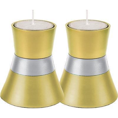 Anodized Aluminum Candlesticks Gold Small (EM-CMS3)