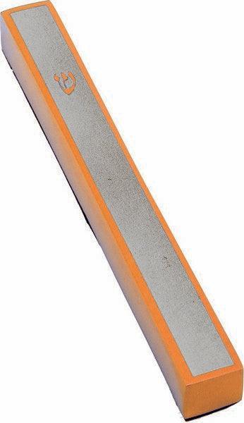 Anodized Mezuzah Square 10cm Gold / Silver (EM-MZA5)
