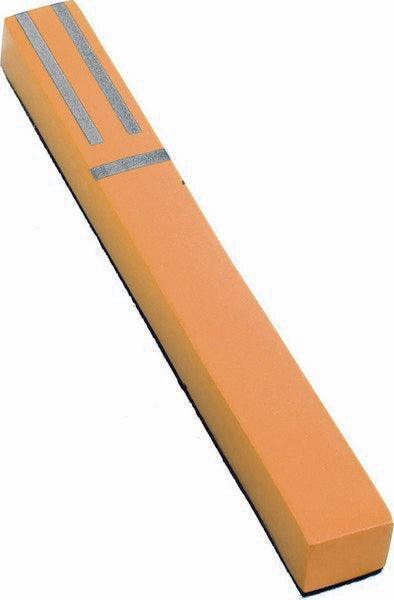 Anodized Mezuzah Squared and strips 10cm Gold (EM-MZB5)