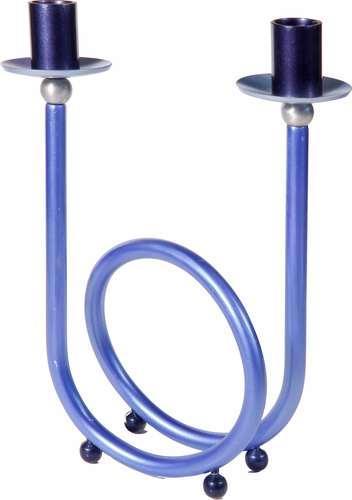 Anodized Spiral Candlesticks- Blues (EM-CSR3)
