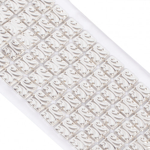 Big Square Swirl Sterling Silver Atarah