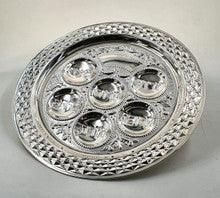 S/P Seder Plate-- 16"- Diamond Design
