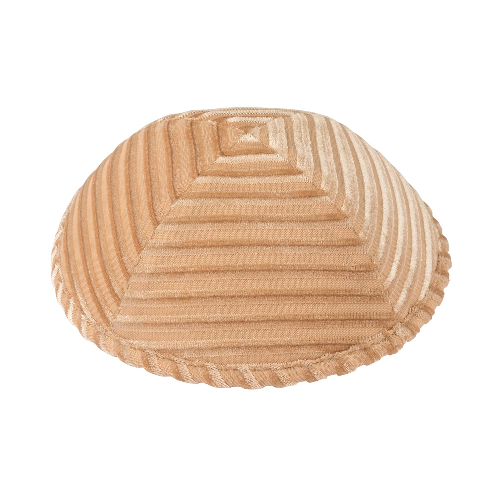 IKIPPAH STRIPED VELVET YARMULKE