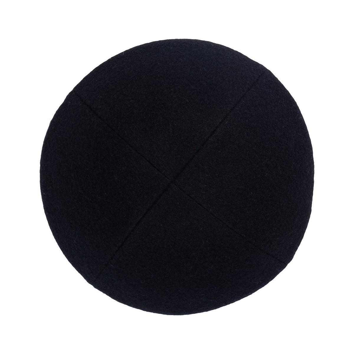 IKIPPAH WOOL W/ LEATHER RIM YARMULKE