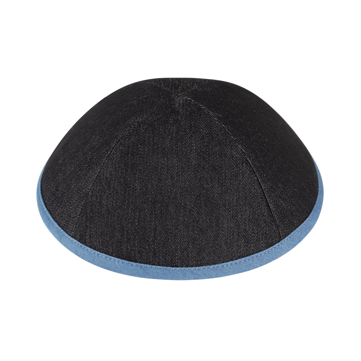 IKIPPAH DARK DENIM COLORS W/ COLORED RIM YARMULKE