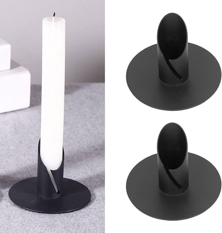 Black with clear frosted handles