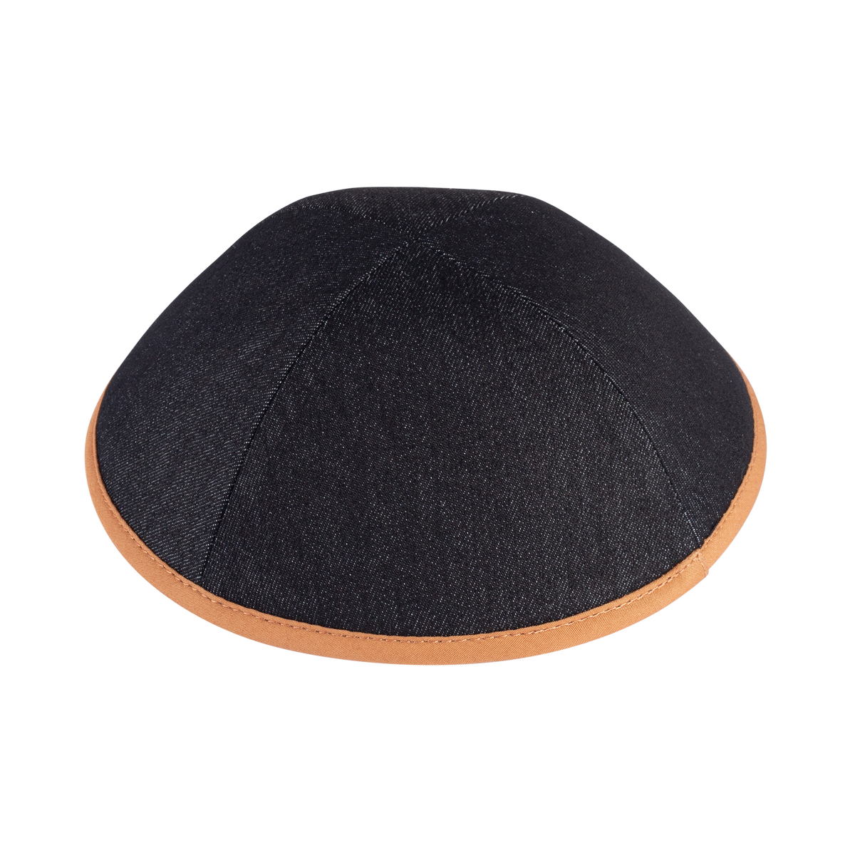 IKIPPAH DARK DENIM COLORS W/ COLORED RIM YARMULKE