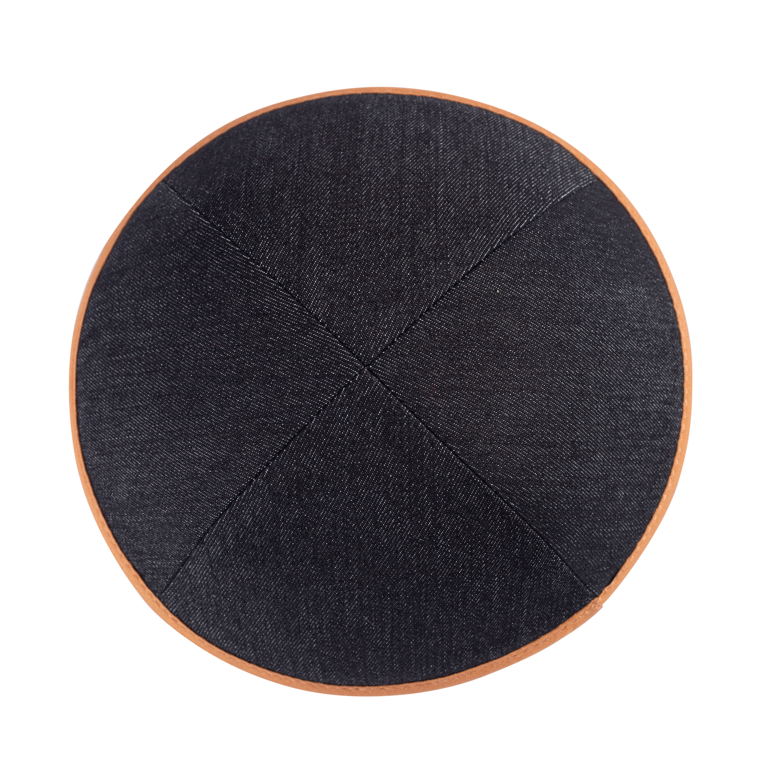 IKIPPAH DARK DENIM COLORS W/ COLORED RIM YARMULKE