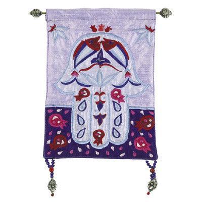 Blue Chamsa Fish Wall Hanging