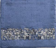 Blue Tallit Bag Jerusalem (EM-TBL-8D)