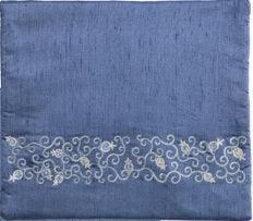 Blue Tefillin Bag Pomegranates (EM-TBS 6B+C)