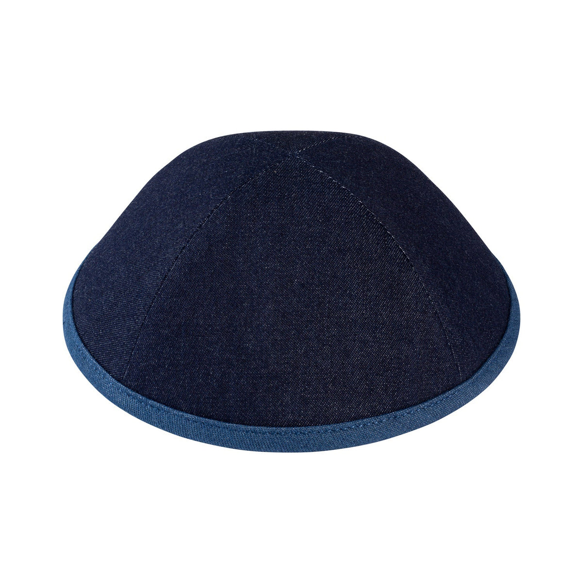 IKIPPAH DARK DENIM COLORS W/ COLORED RIM YARMULKE