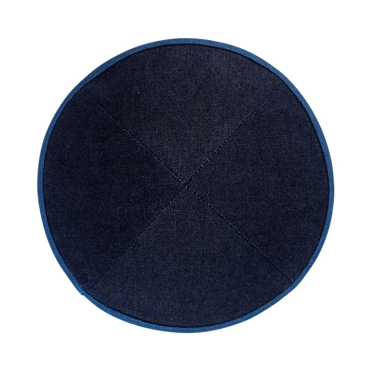 IKIPPAH DARK DENIM COLORS W/ COLORED RIM YARMULKE