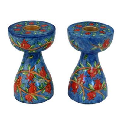 Branches and Pomegranates New Shape Small Candlesticks