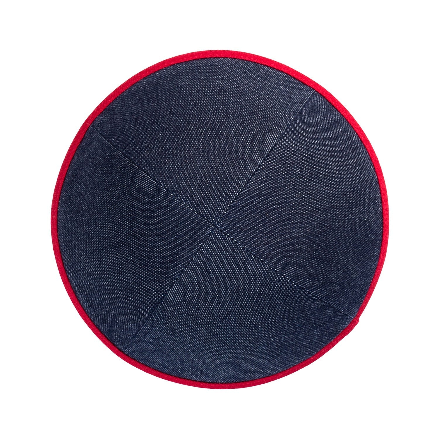 IKIPPAH DARK DENIM COLORS W/ COLORED RIM YARMULKE