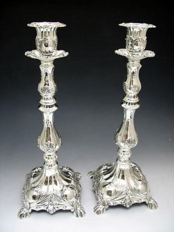 CANDLESTICKS SILVER PLATED