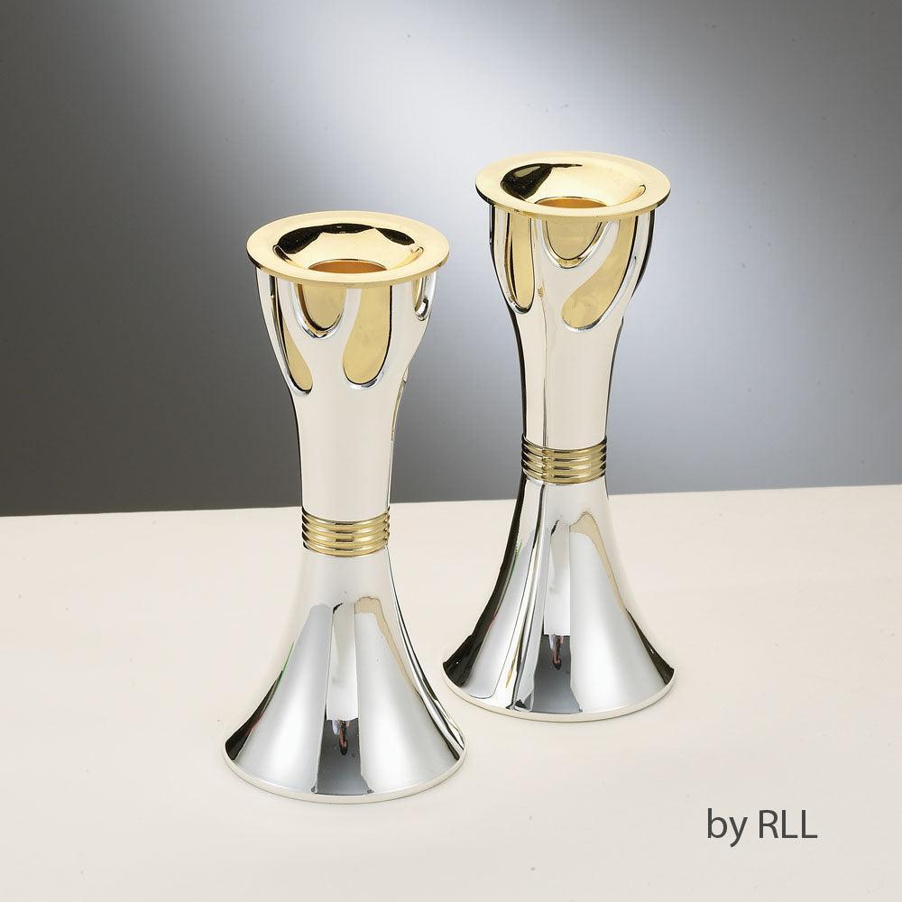 CANDLESTICKS,TREE OF LIFEÃ¢â€žÂ¢,ZINC ALLOY,SILV&GOLD PLATED,6",CLBX