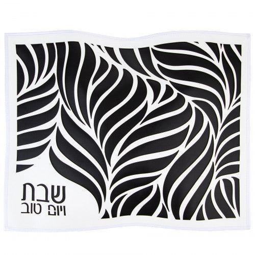 Challa Cover - Black and white leaf
