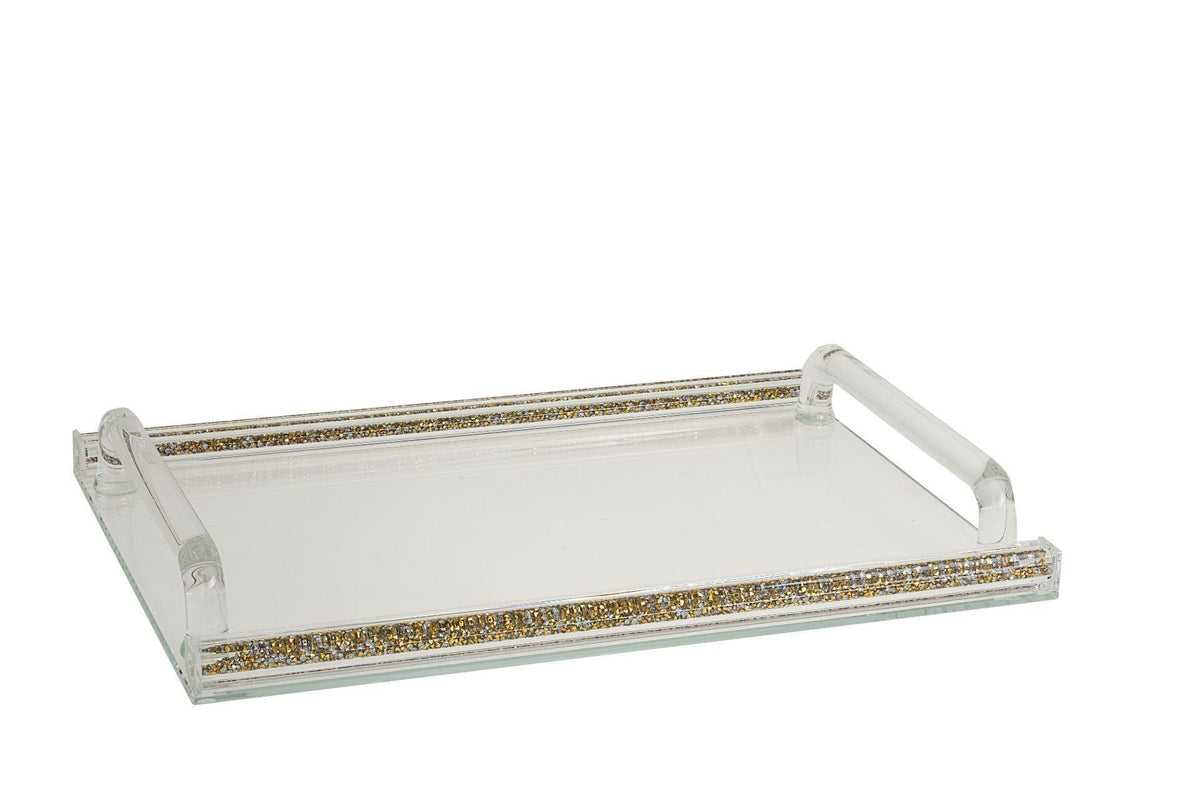 CHALLAB BOARD WITH GOLD CRUSHED STONES