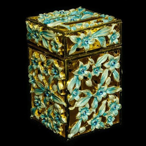 Tzedaka box - real/glod