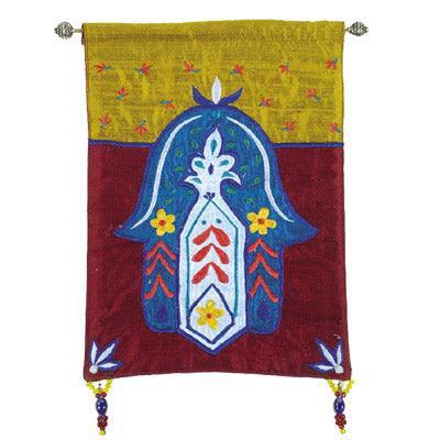 Color Chamsa Flowers Wall Hanging