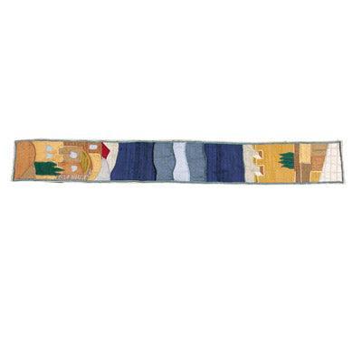 Color Jerusalem Raw Silk Applique'd Atara (EM-AT-2)