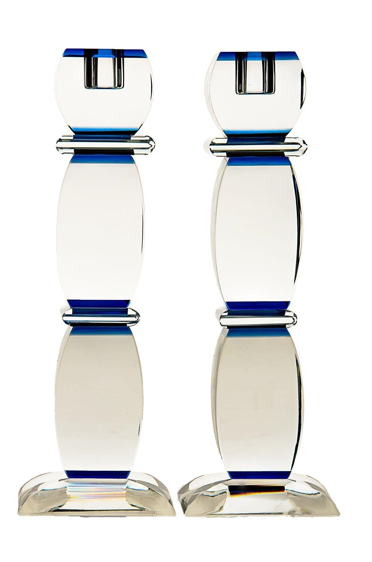 CRYSTAL & STERLING SILVER CANDLESTICK FLOWER