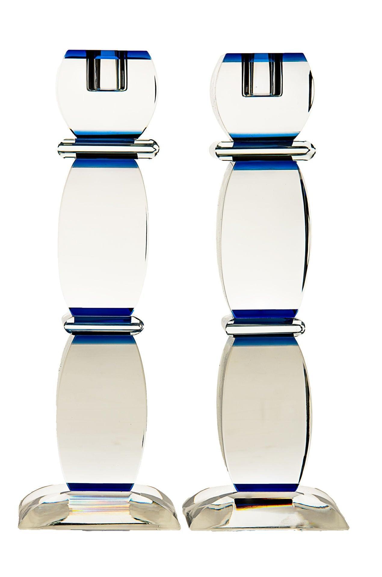 CRYSTAL & STERLING SILVER CANDLESTICK FLOWER