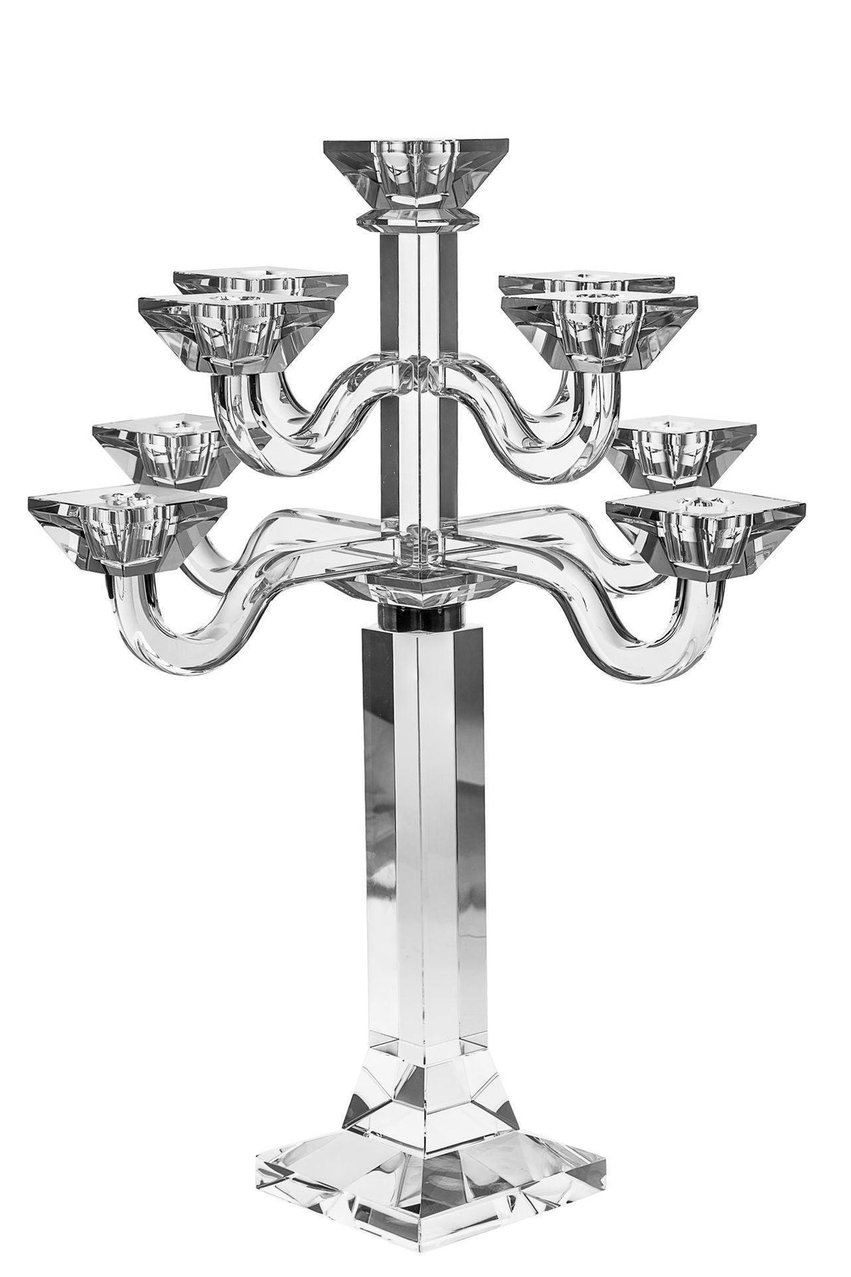 CRYSTAL CANDELABRA WITH 9 BRANCHES