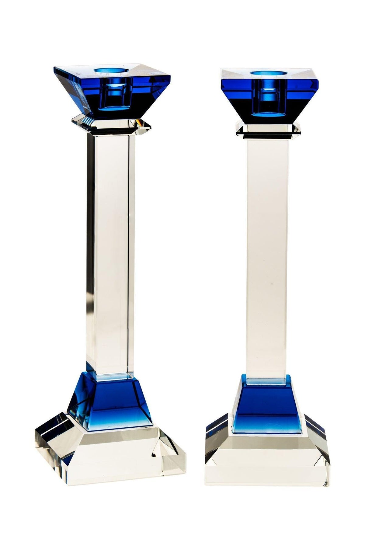 CRYSTAL CANDLE STICK BLUE