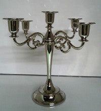 5 Branch Candelabra Nickel