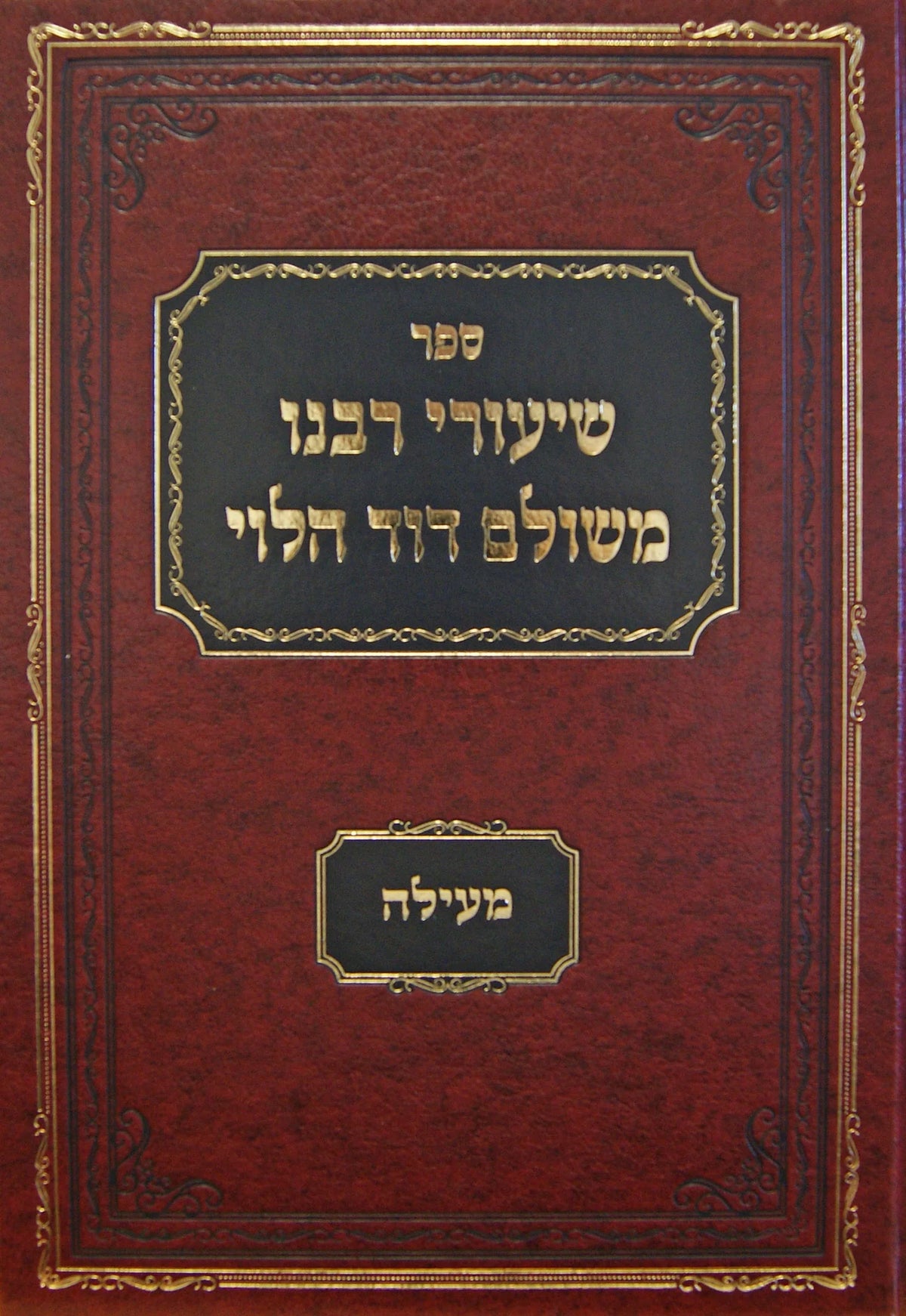שיעורי רבנו משולם דוד הלוי - מעילה