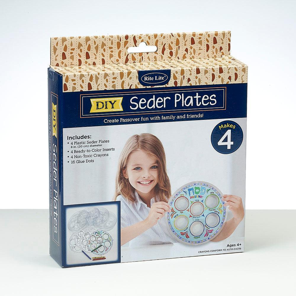 DECORATE YOUR SEDER PLATE, ACETATE&CRAYONS,8",MAKES 4/CLRBX