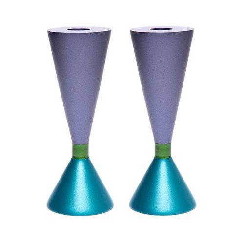 Double Sided Anodized Candlesticks W/ Ring (EM-CSK)