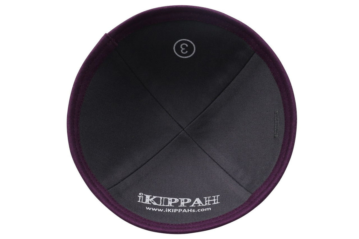 IKIPPAH EGGPLANT COTTON YARMULKE
